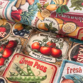 Sisustuskangas Vegetables digital print