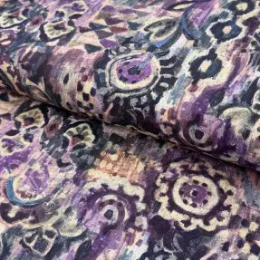 Sisustuskangas Abstract purple digital print