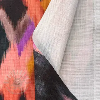 Sisustuskangas SLUB Abstract multi digital print
