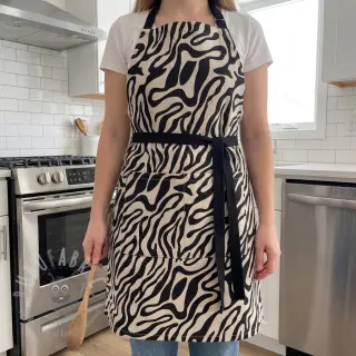 Sisustuskangas Linenlook Animal black