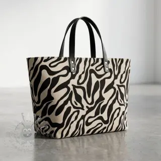 Sisustuskangas Linenlook Animal black