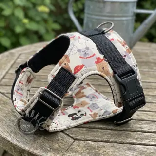 Sisustuskangas Linenlook Dog Dress Up