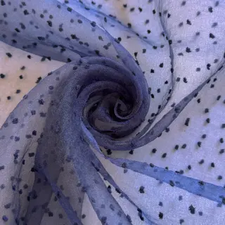 Tyl na TUTU DOTS dark blue
