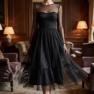 Tylli TUTU-hameeseen DOTS black