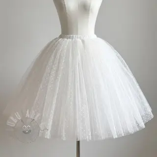 Tylli TUTU-hameeseen DOTS white