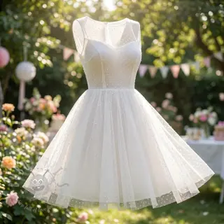 Tylli TUTU-hameeseen DOTS white