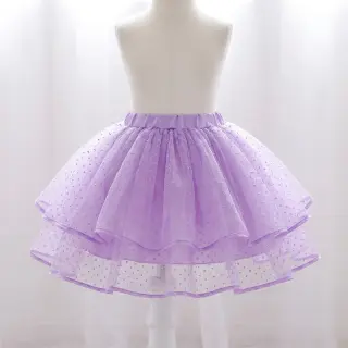 Tyl na TUTU DOTS lilac