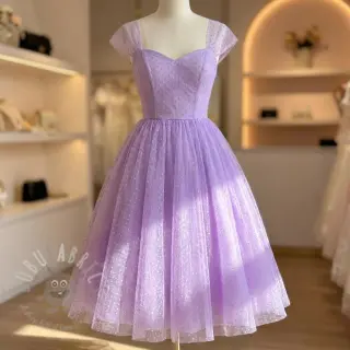 Tylli TUTU-hameeseen DOTS lilac