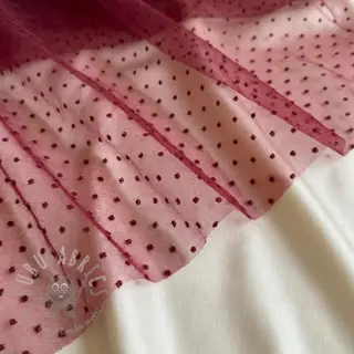 Tylli TUTU-hameeseen DOTS bordeaux