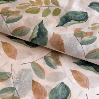 Lyocell pellavalla ja silkki Retro Flowers design Ja