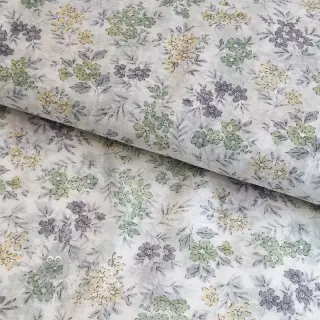 Lyocell pellavalla ja silkki Retro Flowers design D