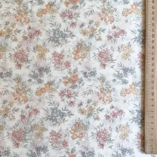Lyocell pellavalla ja silkki Retro Flowers design E