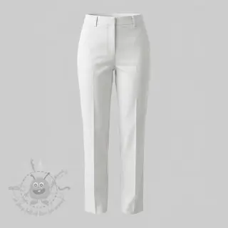 Puuvillakangas TWILL Mango white