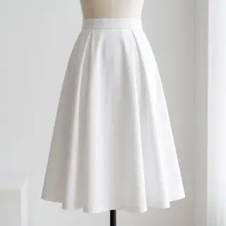 Bavlnená látka TWILL Mango white