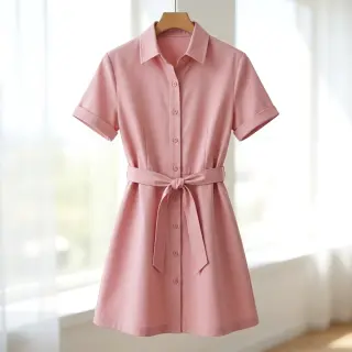 Bavlnená látka TWILL Mango olive pink