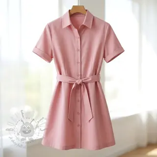 Puuvillakangas TWILL Mango olive pink