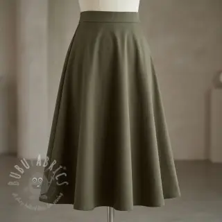 Bavlnená látka TWILL Mango olive green