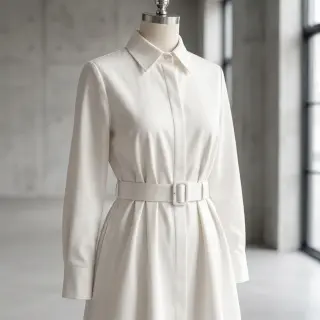 Bavlnená látka TWILL Mango off white