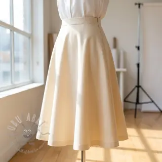 Puuvillakangas TWILL Mango ecru