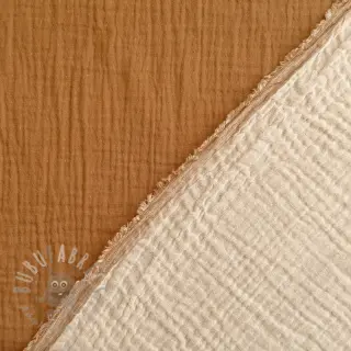 Kaksinkertainen harsokangas/musliini DOUBLE FACE light pebble