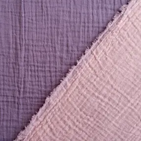 Dvojitá gázovina/mušelín DOUBLE FACE lavender
