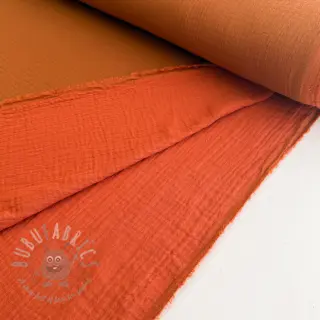 Kaksinkertainen harsokangas/musliini DOUBLE FACE brick