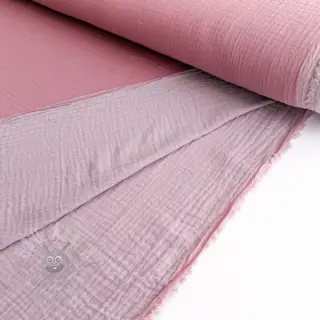 Kaksinkertainen harsokangas/musliini DOUBLE FACE lilac