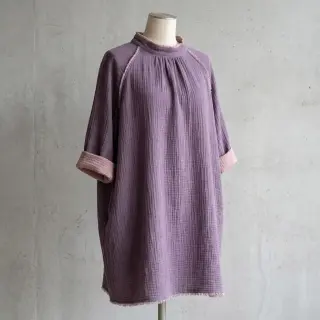 Dvojitá gázovina/mušelín DOUBLE FACE lavender