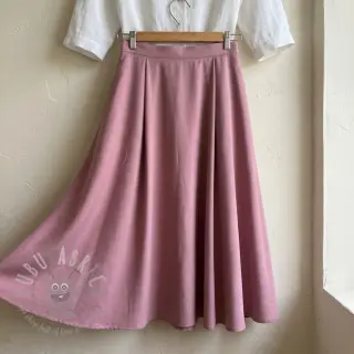 Viskoosi pellavalla BUBBLY old pink