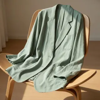 Viskóza s ľanom BUBBLY light mint