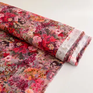 Viskoosi RAYON POPLIN Blossoms design Ja