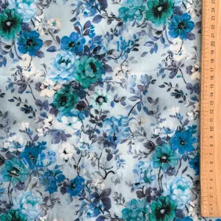 Viskoosi RAYON POPLIN Flower sea design D
