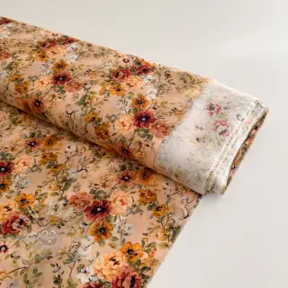 Viskoosi RAYON POPLIN Flower sea design E