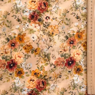 Viskóza RAYON POPLIN Flower sea design E