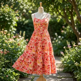 Viskóza RAYON POPLIN Fruity design B