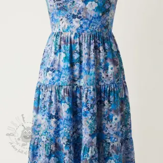 Viskoosi RAYON POPLIN Blossoms design C
