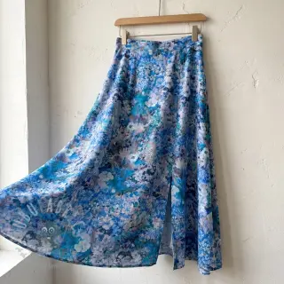 Viskoosi RAYON POPLIN Blossoms design C
