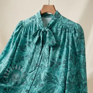 Viskoosi RAYON POPLIN Paisley design C