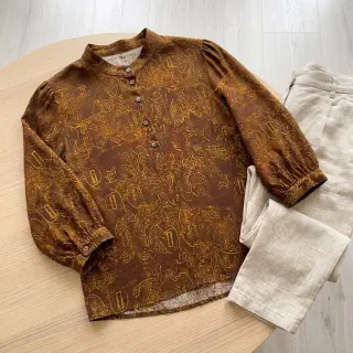 Viskóza RAYON POPLIN Flow design C