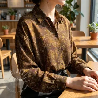 Viskoosi RAYON POPLIN Flow design A