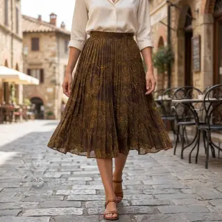 Viskoosi RAYON POPLIN Flow design A