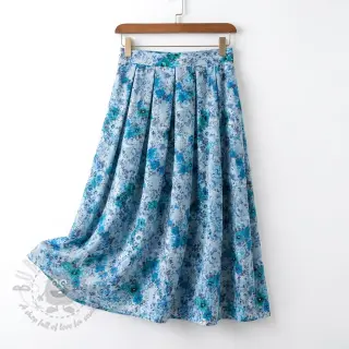 Viskoosi RAYON POPLIN Flower sea design D