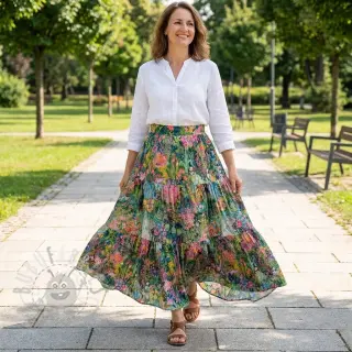 Viskoosi RAYON POPLIN Eve design B