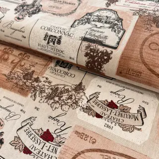Dekoračná látka Linenlook Wine label box