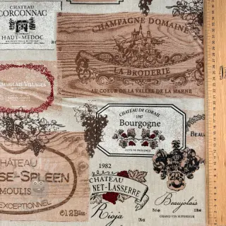 Sisustuskangas Linenlook Wine label box