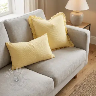 Puuvillakangas BUBBLE yellow