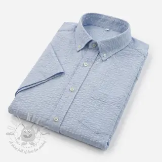 Puuvillakangas BUBBLE dusty blue