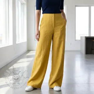 Viskoosi pellavalla WASHED ochre