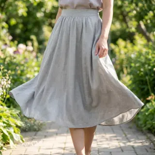 Viskoosi pellavalla WASHED grey