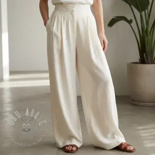 Viskoosi pellavalla WASHED ecru
